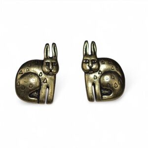 Vintage Laurel Burch Rabbit Earrings